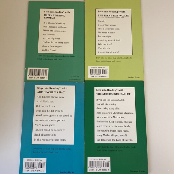 Step Into Reading Early Reader Kids BOOKS, preschool - grade 3: set of 4 New - Picture 3 of 13